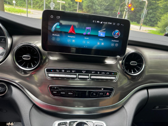 Android 14 Multimedia-System mit Touchscreen für Mercedes-Benz V-Klasse W447, kabelloses Apple CarPlay und Android Auto, kompatibel mit NTG 5.0 und 5.1
